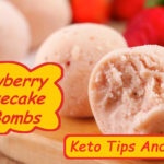 Thumbnail from "Keto Strawberry Cheesecake Fat Bombs" recipe video.