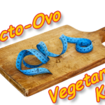Photo of a cutting board with a tape measure and the words "lacto-ovo keto" to illustrate, "Lacto-Ovo Keto, How?". Click to learn about getting a customized keto diet plan designed based on your activity level, food preferences, weight goals, and other personal criteria.